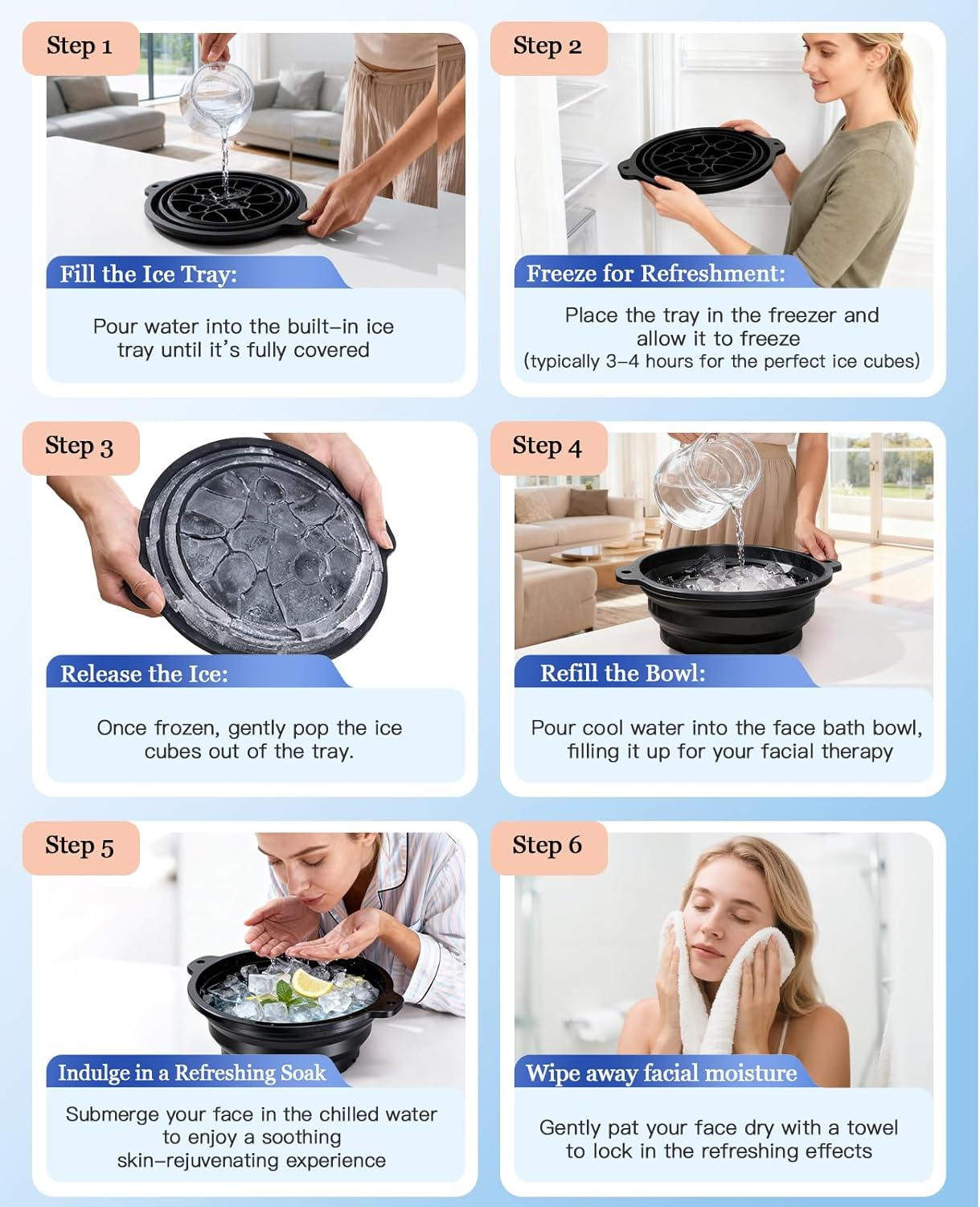 Silicone Face Ice Bowl